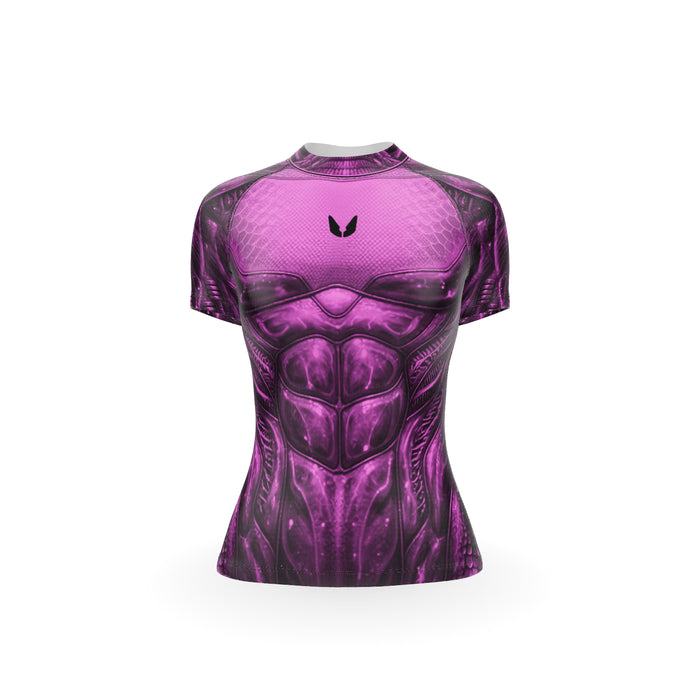 Women’s Compression Rashguard - AQUA SNAKE