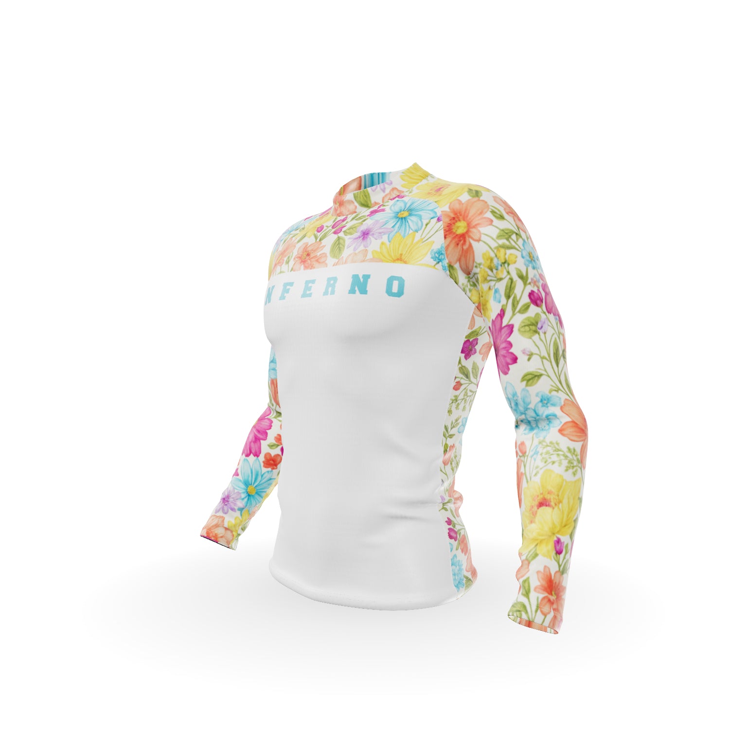 Men’s Compression Rashguard LS - FLOWER POWER