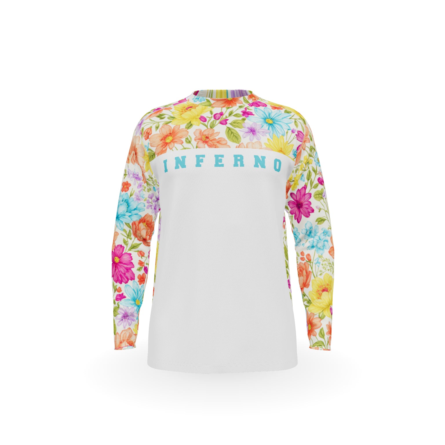 Men’s Comfort Fit Rashguard LS - FLOWER POWER