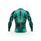 Men’s Compression Rashguard LS -AQUA SNAKE