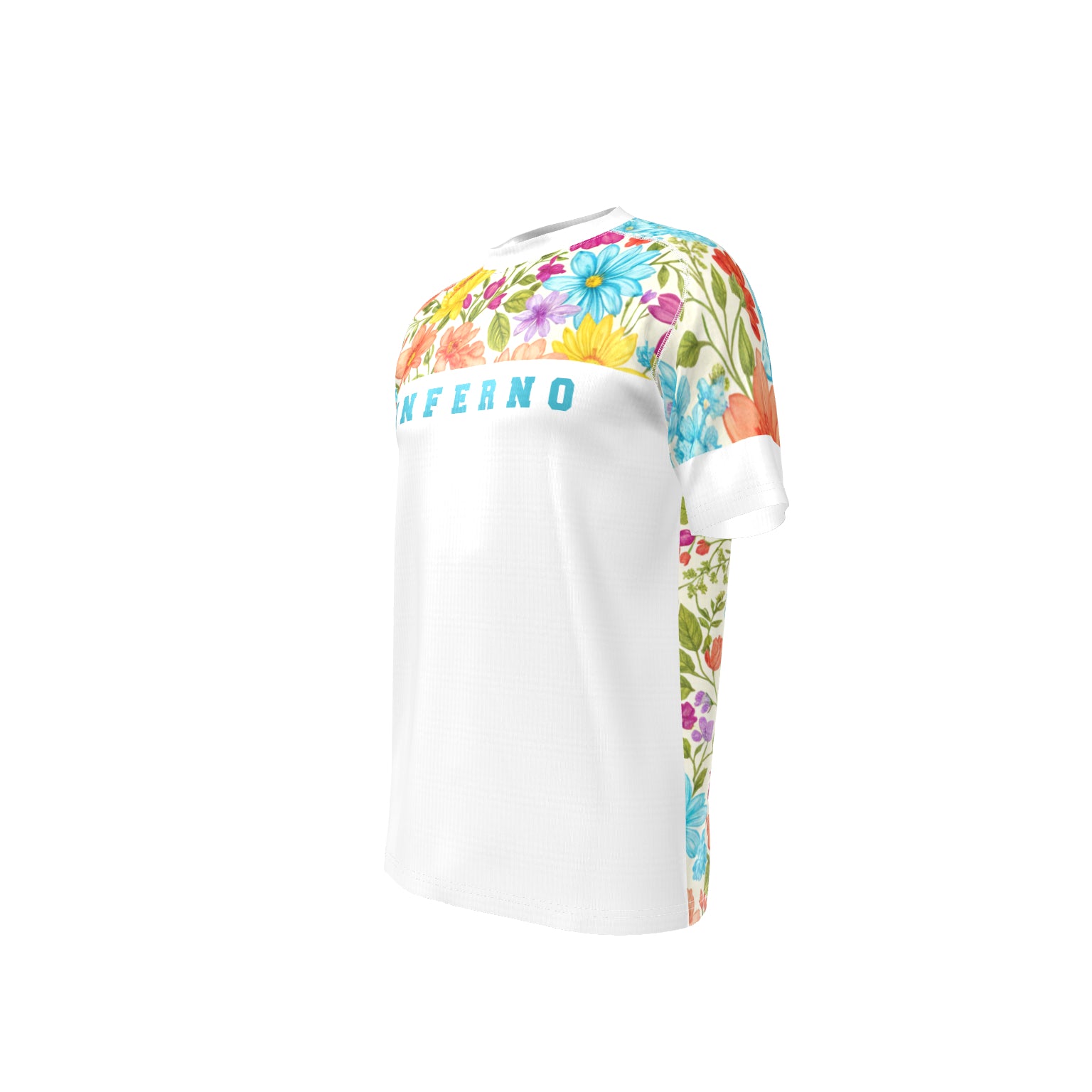 Men’s Comfort Fit Rashguard SS - FLOWER POWER