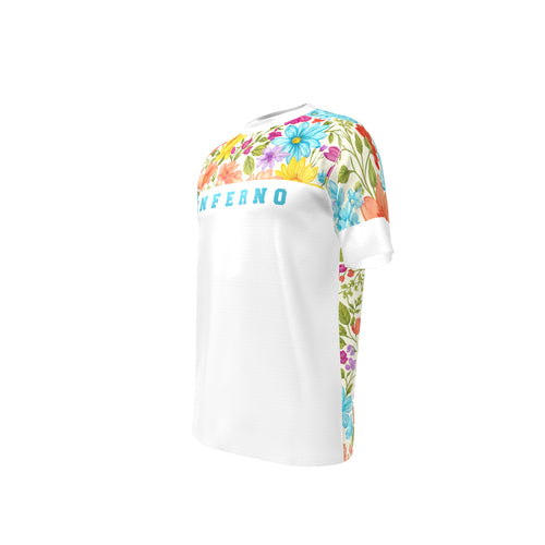 Men’s Comfort Fit Rashguard SS - FLOWER POWER