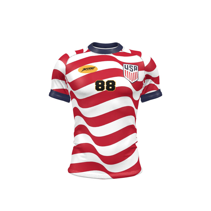 Men’s Compression Rashguard SS - USA