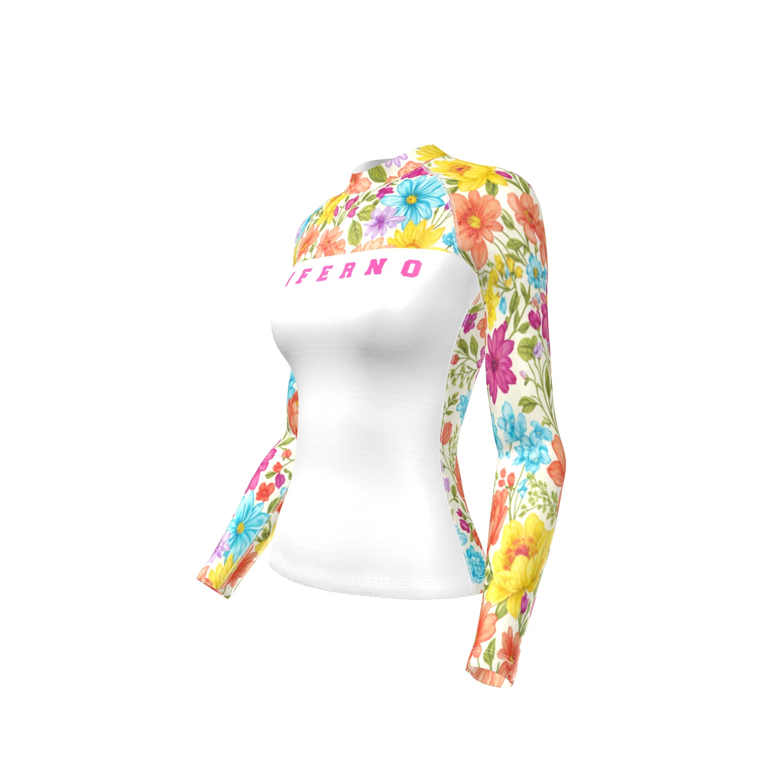 Women’s Compression Rashguard LS - FLOWER POWER