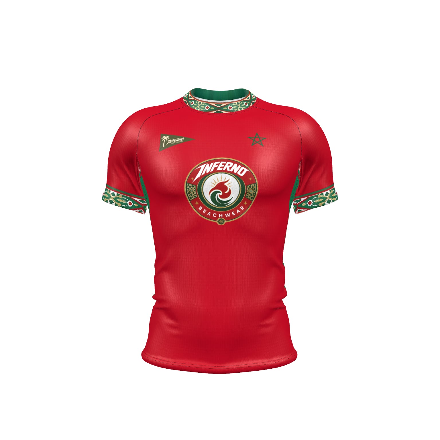 Men’s Compression Rashguard SS - Morocco