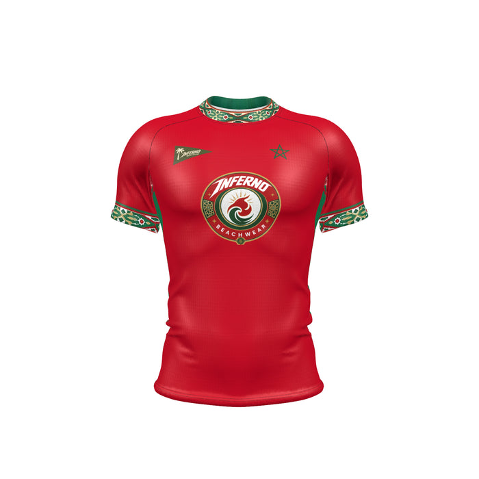 Men’s Compression Rashguard SS - Morocco