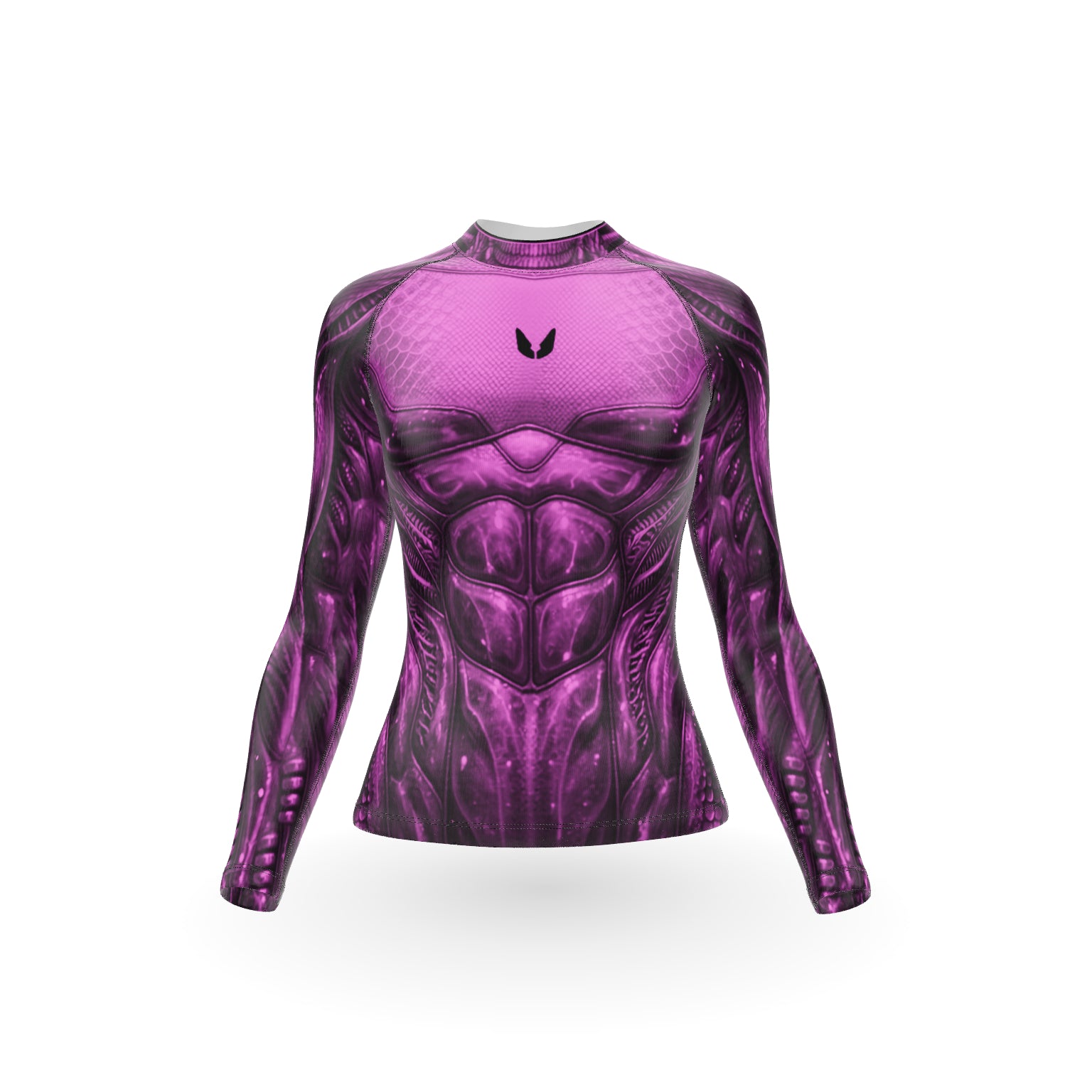 Women’s Compression Rashguard LS - AQUA SNAKE