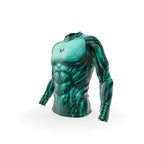 Men’s Compression Rashguard LS -AQUA SNAKE