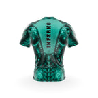 Men’s Compression Rashguard SS - AQUA SNAKE