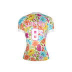 Women’s Compression Rashguard SS - FLOWER POWER