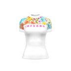 Women’s Compression Rashguard SS - FLOWER POWER