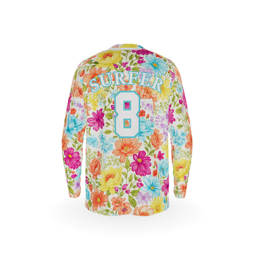 Men’s Comfort Fit Rashguard LS - FLOWER POWER