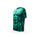 Men’s Comfort Fit Rashguard SS - AQUA SNAKE