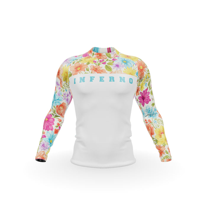 Men’s Compression Rashguard LS - FLOWER POWER